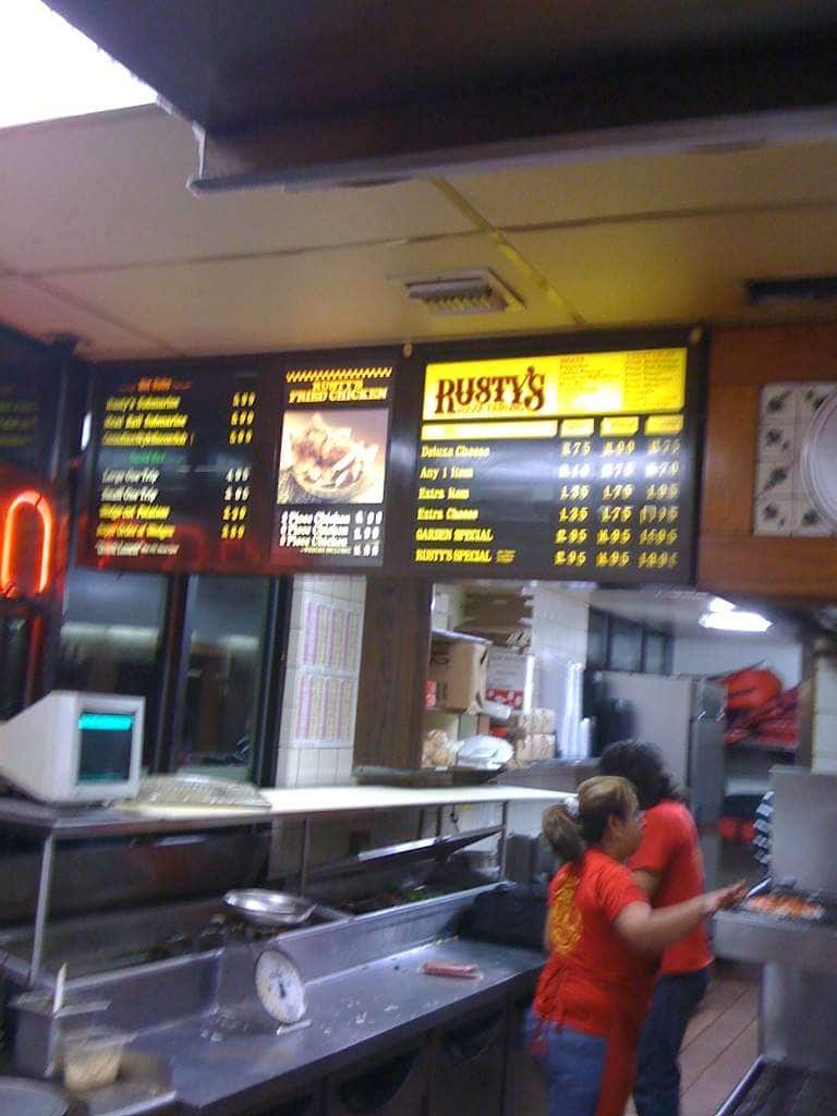 Rusty's Pizza Parlor Menu Urbanspoon/Zomato