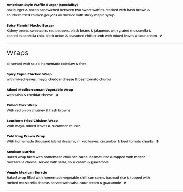 Menu at The Horns Inn pub & bar, Southampton