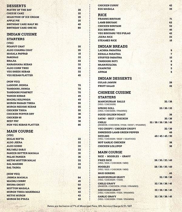 Menu at Goodfellas - Regal Plaza Hotel pub &amp; bar, Dubai