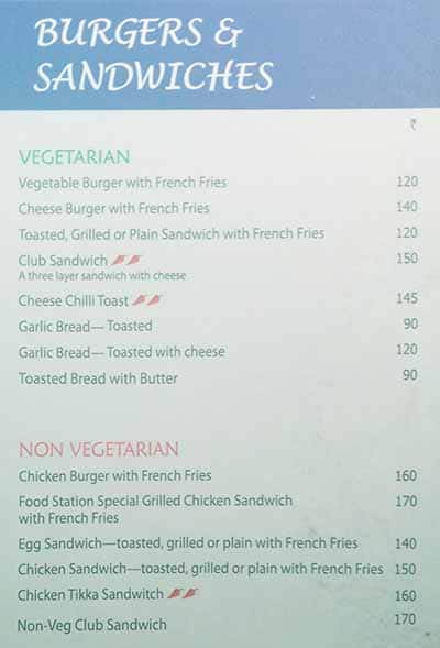 Chinese and Pizza Station menu
