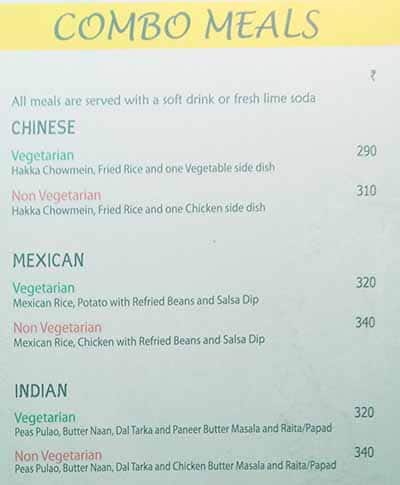 Chinese and Pizza Station menu