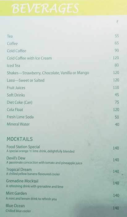 Chinese and Pizza Station menu