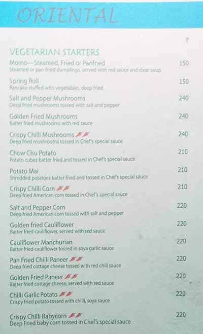 Chinese and Pizza Station menu