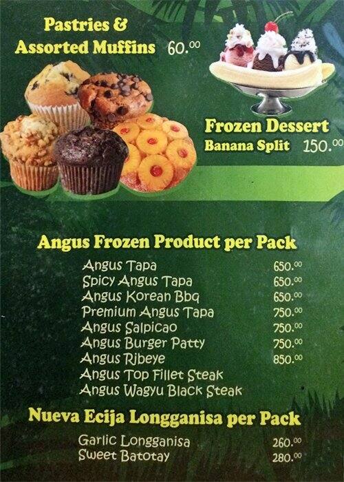 Cafe Jungle Menu, Menu for Cafe Jungle, Project 7, Quezon City Zomato