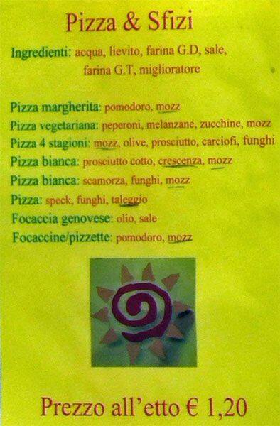 Menu di Mara Pizza & Sfizi Pizza Da Asporto 