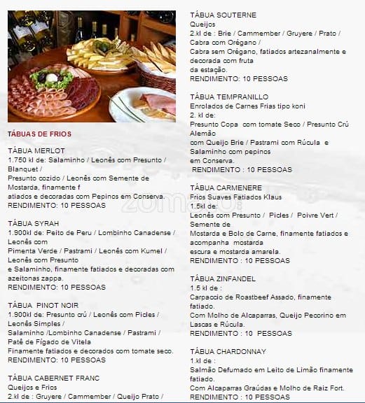 La Botella Loja e Bistro cardápio