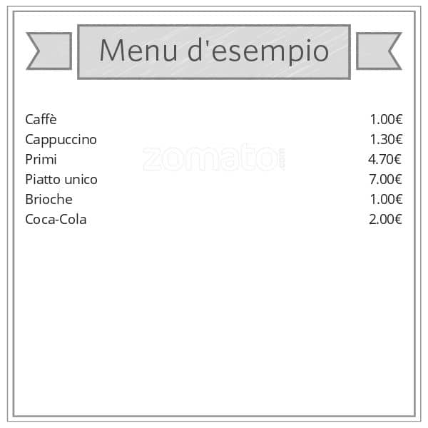 Menu di Bistrot Santa Maria Valle 
