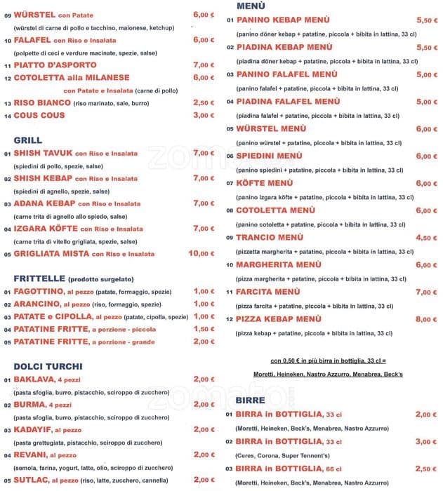 Menu di Istanbul Global 
