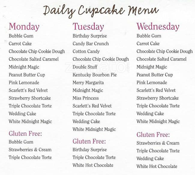 Gigi's Cupcakes Menu, Menu for Gigi's Cupcakes, Southlake, Southlake ...