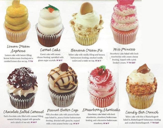 Menu at Gigi's Cupcakes desserts, Carrollton
