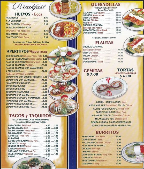 King Tacos Mexico Menu, Menu for King Tacos Mexico, Astoria Heights ...