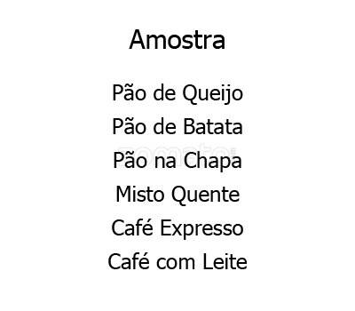 Delicatessen Joana Angélica cardápio