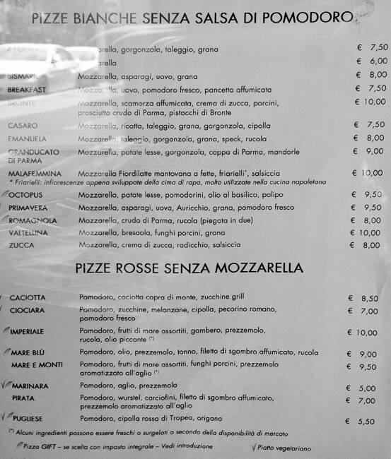 Menu di Grani & Braci 