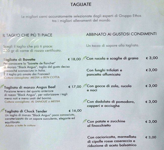 Menu di Grani & Braci 