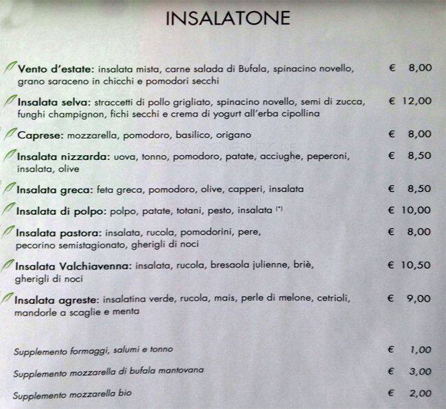 Menu di Grani & Braci 