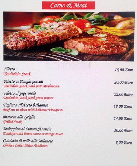 Menu di Degli Amici Miei Bar 
