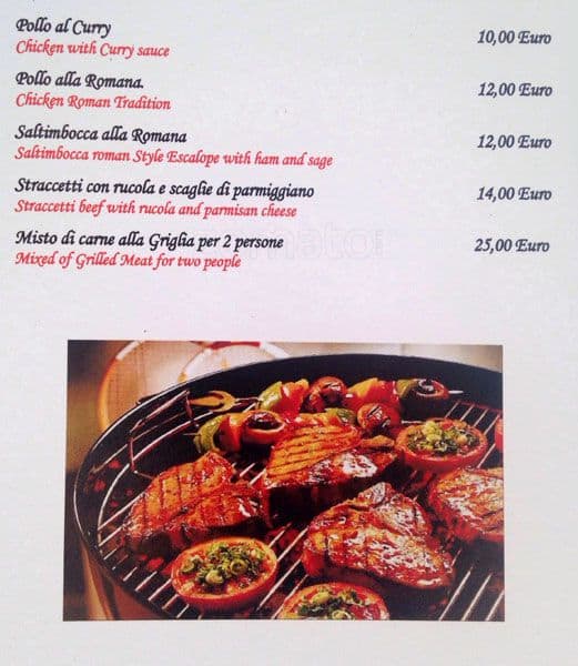 Menu di Degli Amici Miei Bar 