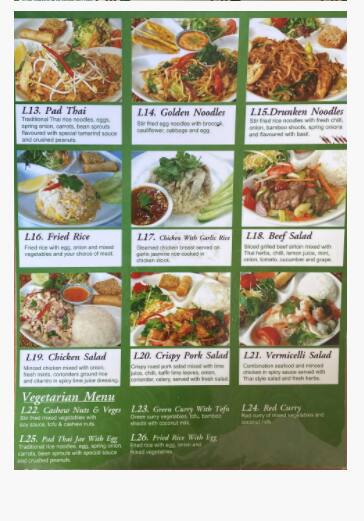 Menu at Na Na Thai Restaurant, Auckland, 109E Meadowland Dr
