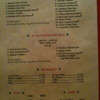 Imperial Garden Chinese Restaurant Menu