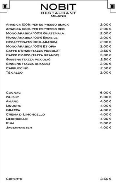 Menu di Nobit 