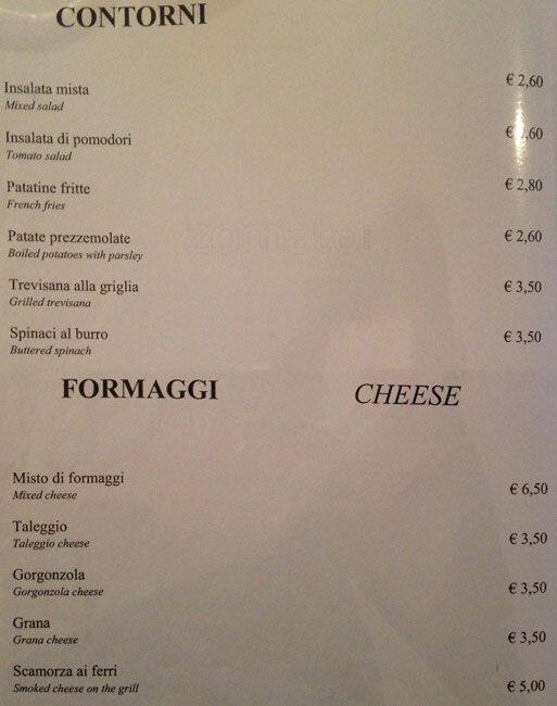 Menu di Ristorante Pizzeria Metropolis 