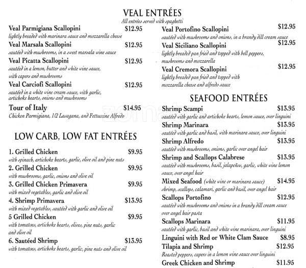 Italian Garden Menu Menu For Italian Garden San Marcos San Marcos