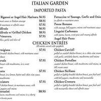 Italian Garden Menu Menu Para Italian Garden San Marcos San Marcos