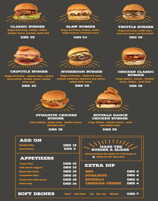 Bunfire Menu, Menu for Bunfire, Dubai - Zomato