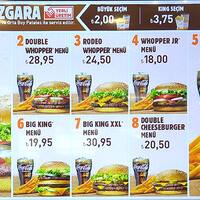 Burger King Menu Menu For Burger King Merter Istanbul