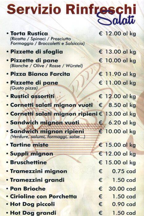 Menu di Sciattella 