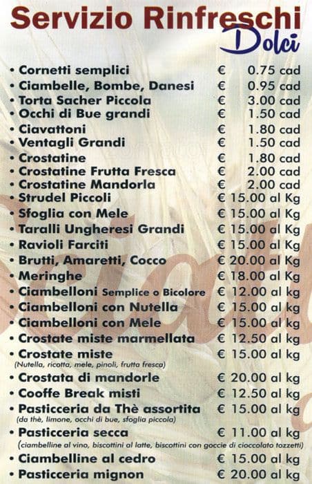Menu di Sciattella 