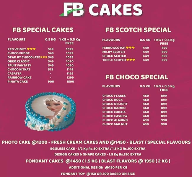 FB Cakes 'n' Sweets - Chennai | Address Guru