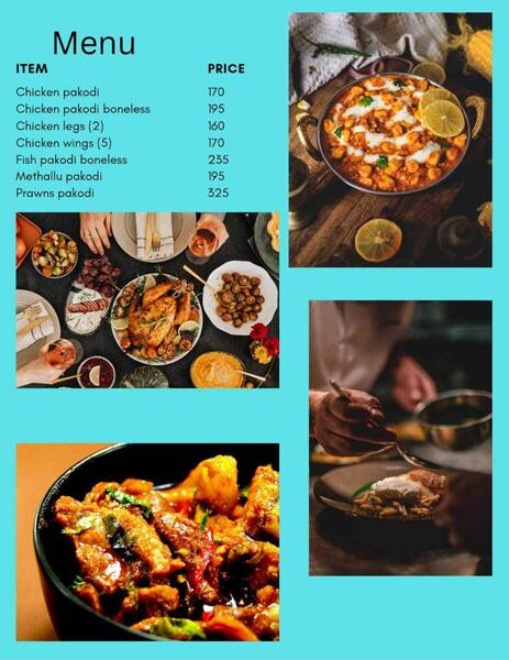 Menu of JS Chicken Pakode, Kukatpally, Hyderabad