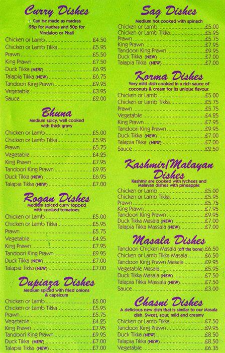 Paprika menu