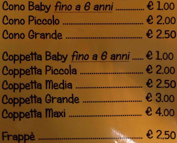 Menu di K bar 