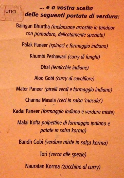 Menu di Il Guru 