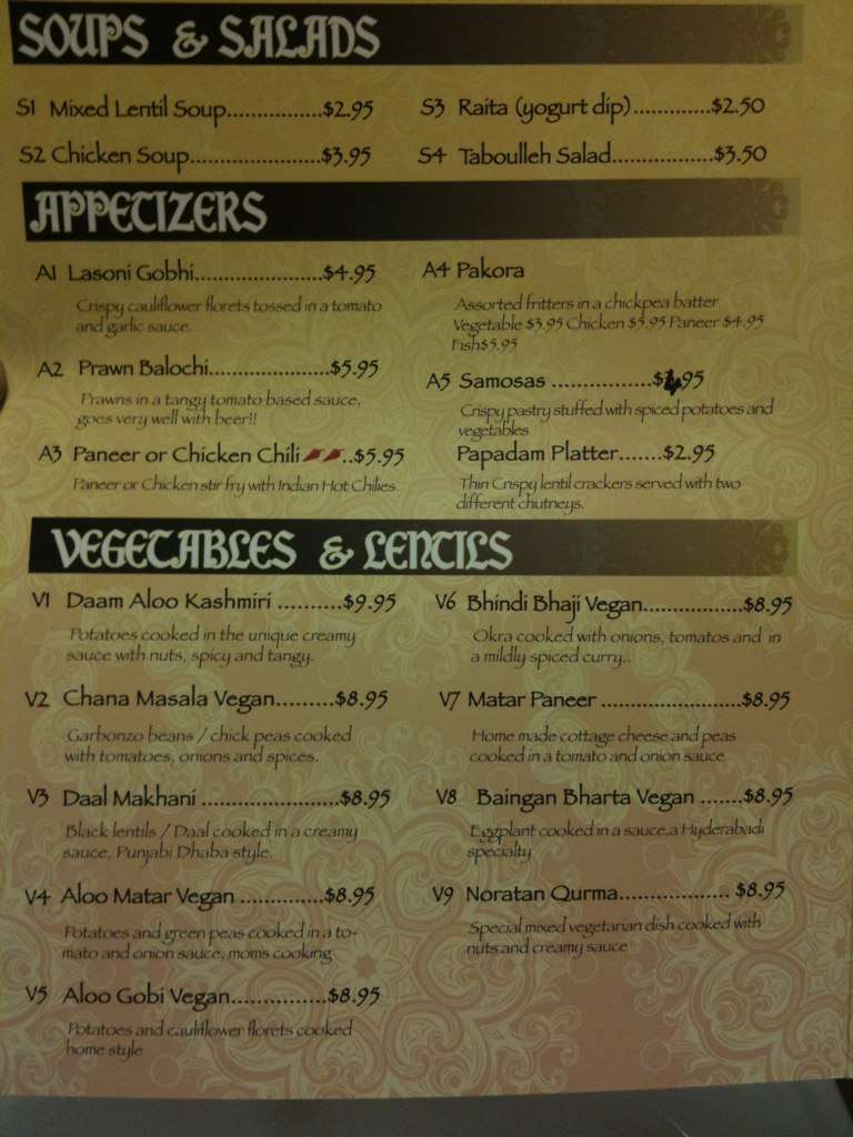 Tandoor Indian Bistro Menu, Menu for Tandoor Indian Bistro, Clarksville