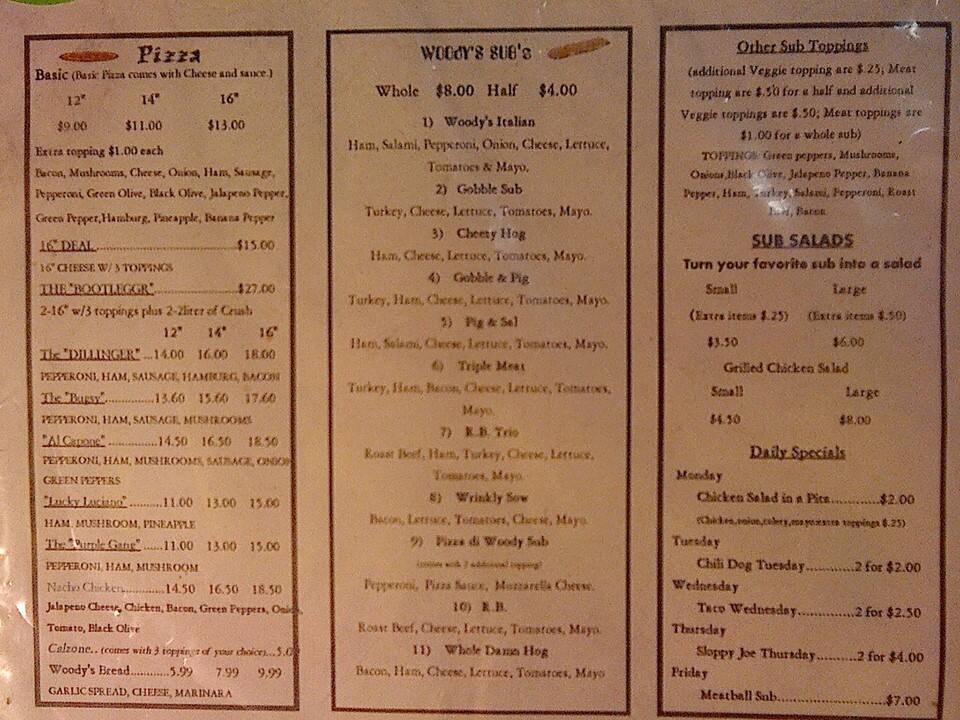 Woody's Grocery and More Menu Urbanspoon/Zomato