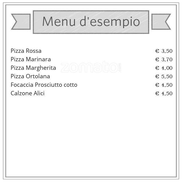 Menu di Il Capriccio 