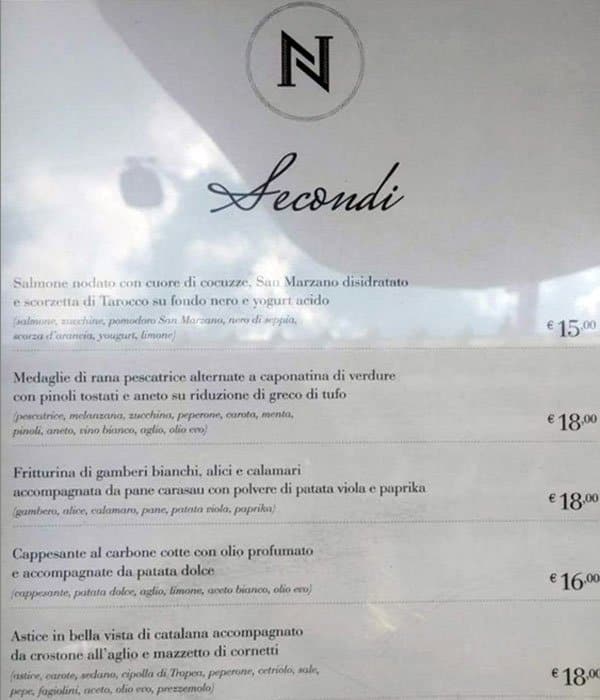 Menu di Nook 