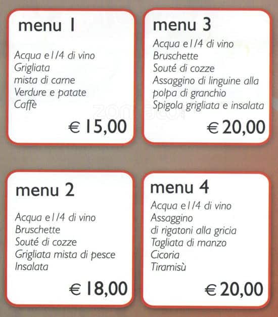 Menu di Il Carpaccio 