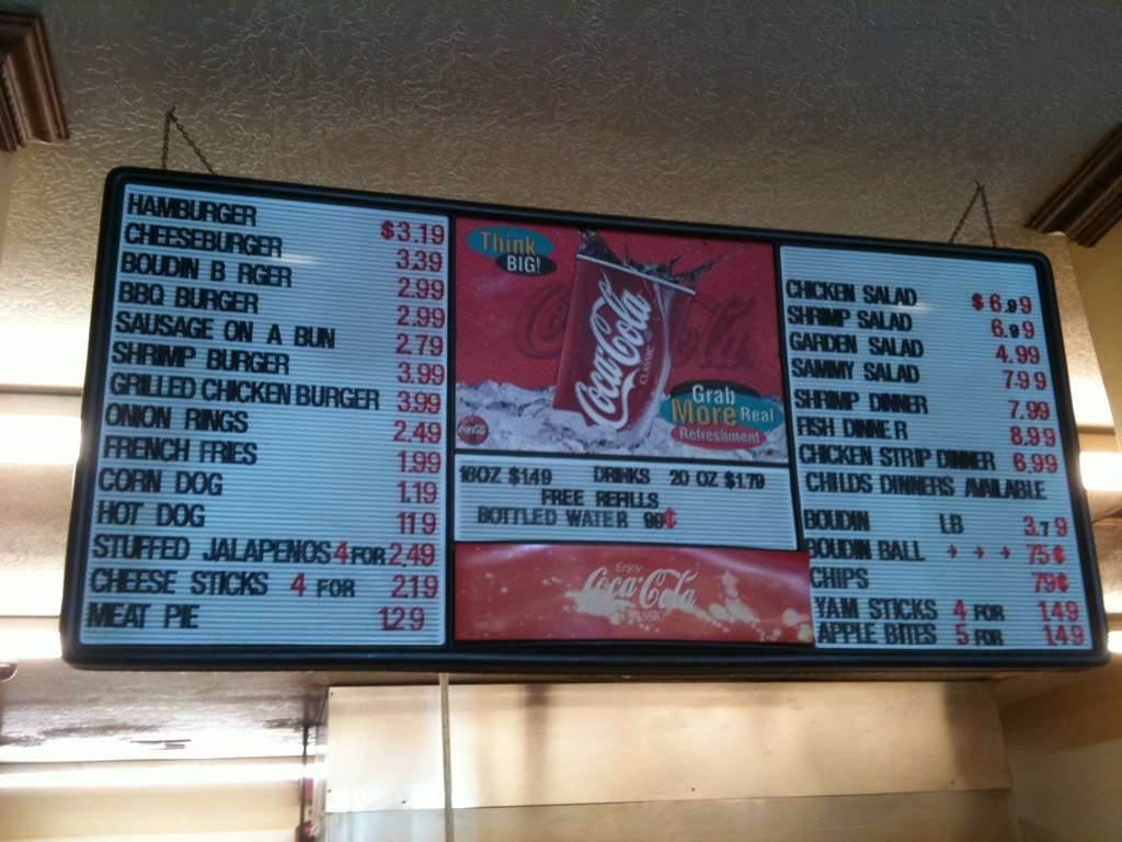 Menu at Sausage Link restaurant, Sulphur