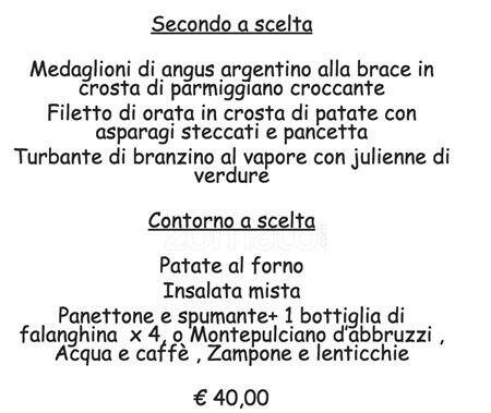 Menu di Da Mimmo 1997 