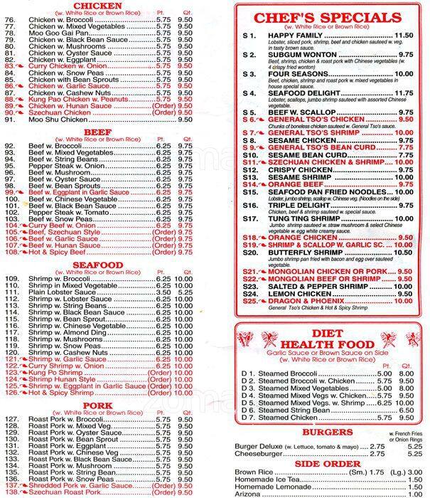 New Fortune Kitchen Menu Menu For New Fortune Kitchen Richmond