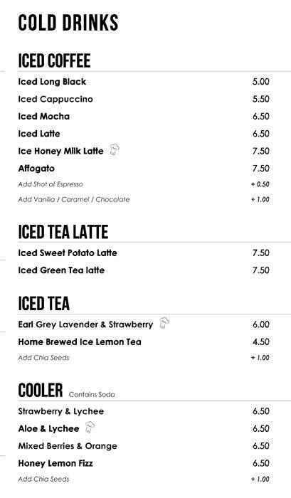 Pick Me Up Cafe Menu Menu For Pick Me Up Cafe Sengkang Singapore