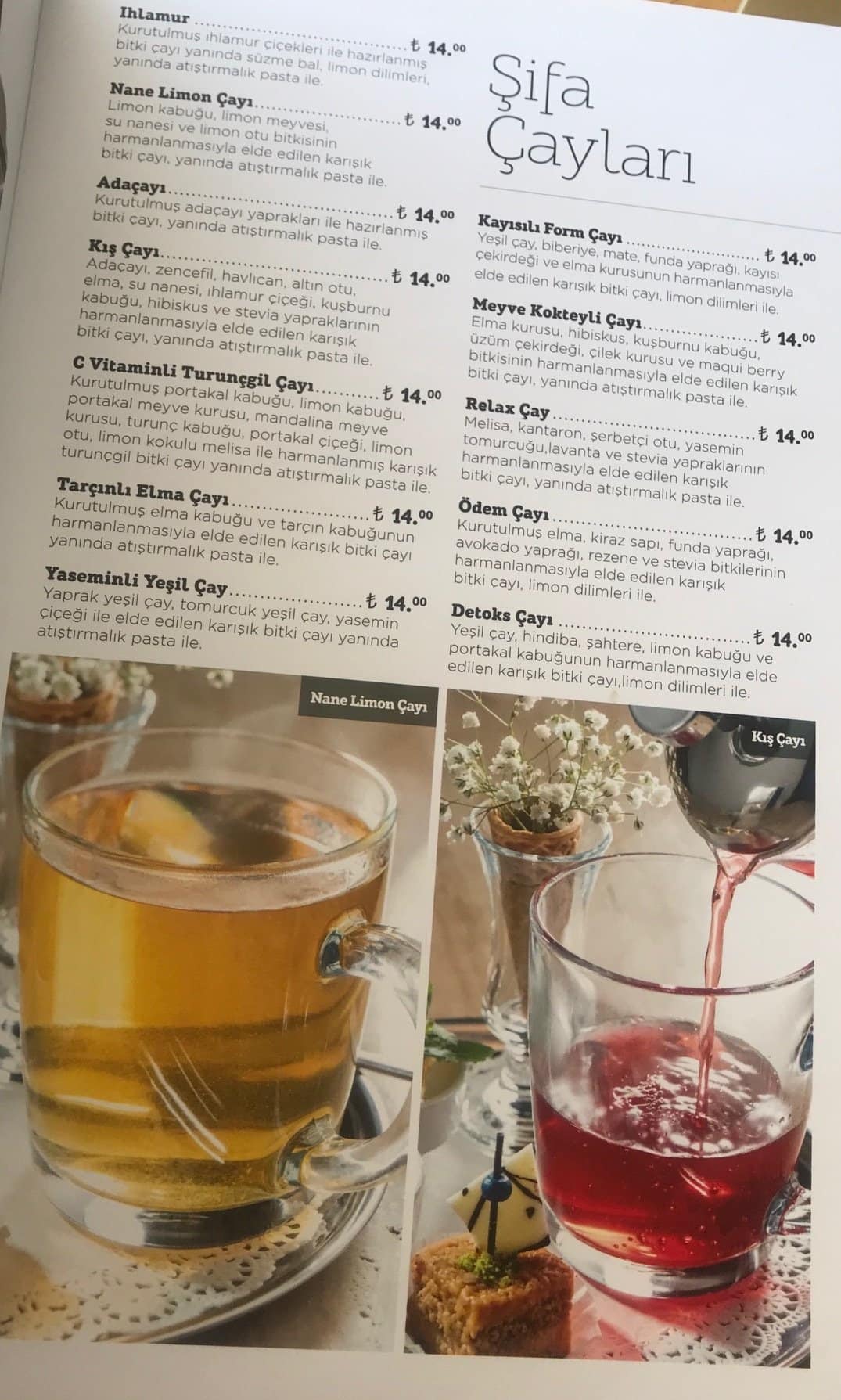 Menu at Mado, Istanbul, Kent Blv. No:2011
