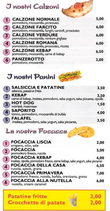 Menu di Luna 