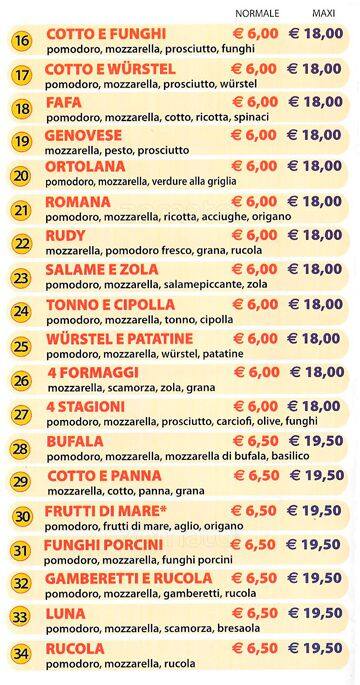 Menu di Luna 