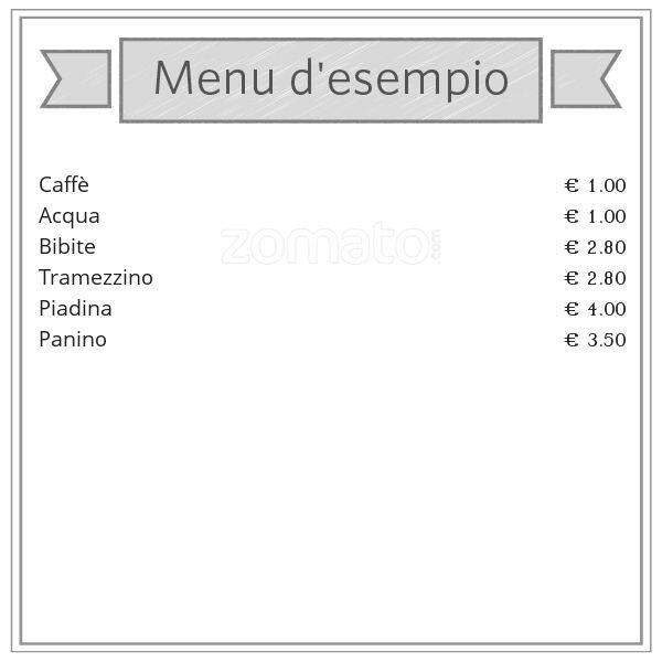 Menu di Caffè Roma 