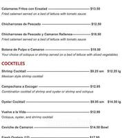 Playa Azul Menu Menu For Playa Azul Mar Lee Denver